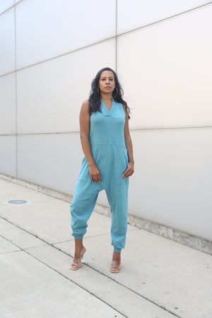 Relaxed Jumpsuit | Teal - MishMash Boutique