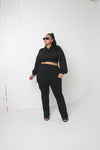 Crop Jogger Set | Black - MishMash Boutique