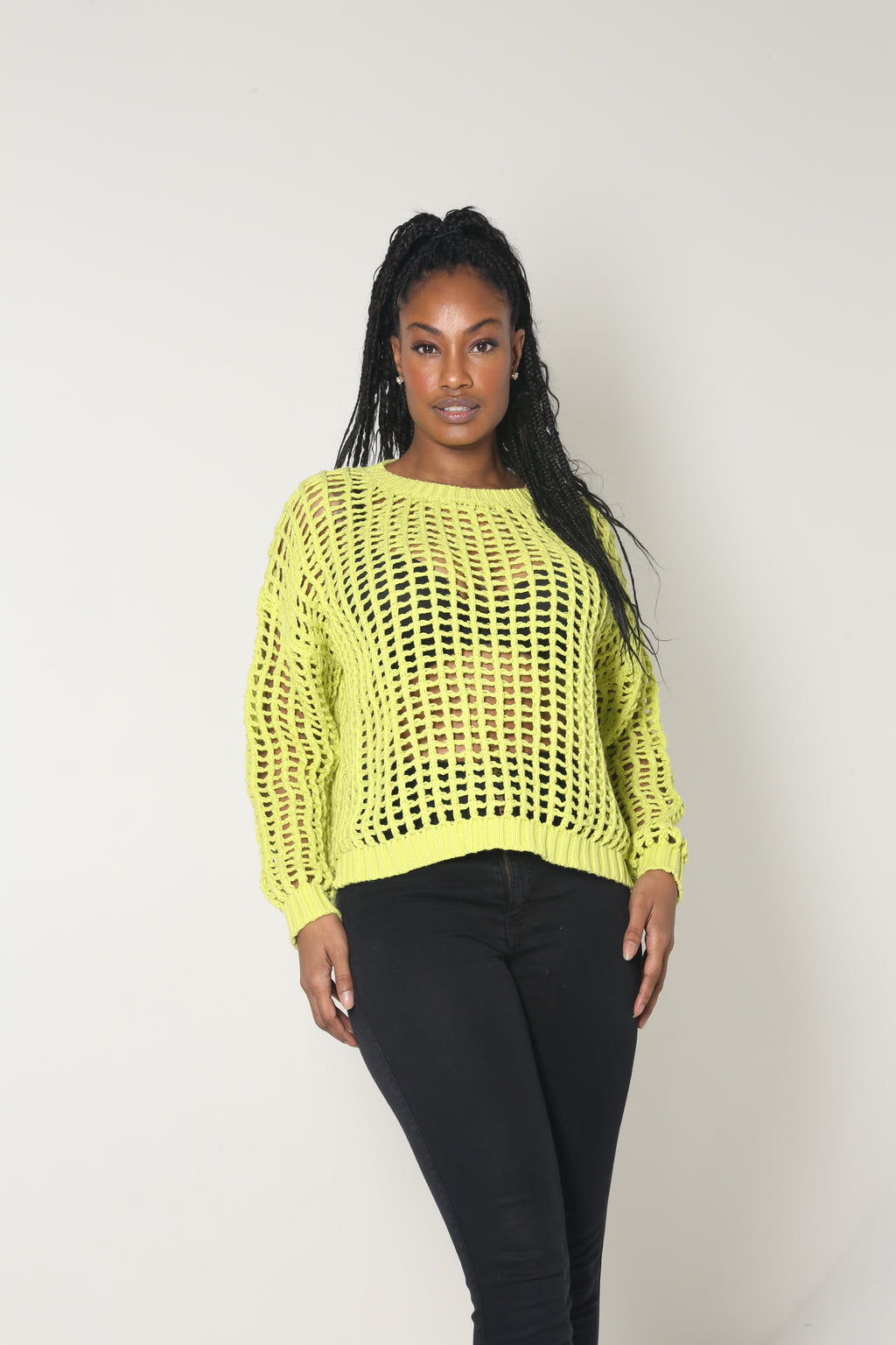 Fishnet Sweater | Neon - MishMash Boutique