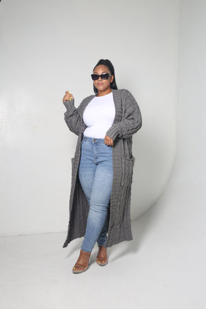 Greyish Cardigan - MishMash Boutique