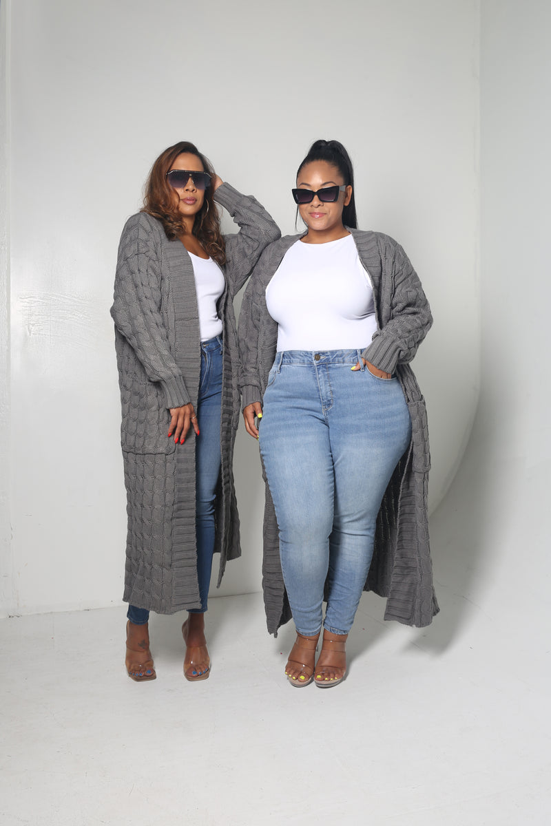Greyish Cardigan - MishMash Boutique