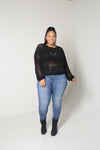 Fishnet Sweater | Black