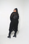 Waffle Cardigan | Black - MishMash Boutique