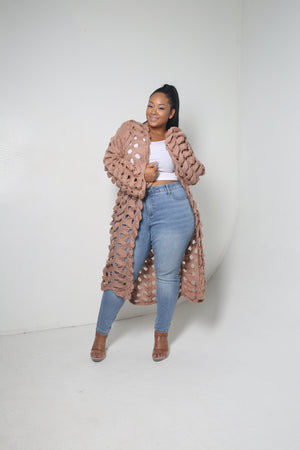 Waffle Cardigan | Tan - MishMash Boutique
