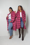 Get Plaid Shacket | Pink - MishMash Boutique