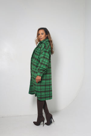 Get Plaid Shacket | Green - MishMash Boutique