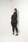 Mock Neck Legging Set | Black - MishMash Boutique