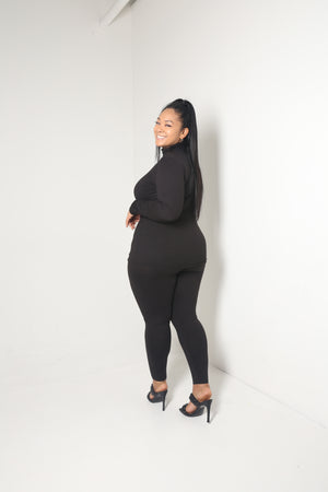 Mock Neck Legging Set | Black - MishMash Boutique