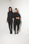 Mock Neck Legging Set | Black - MishMash Boutique