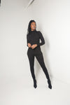 Mock Neck Legging Set | Black - MishMash Boutique