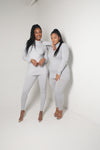 Mock Neck Legging Set | Grey - MishMash Boutique