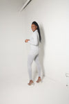 Mock Neck Legging Set | Grey - MishMash Boutique