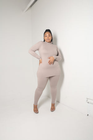 Mock Neck Legging Set | Mocha - MishMash Boutique