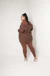 Waffle Cardigan | Brown