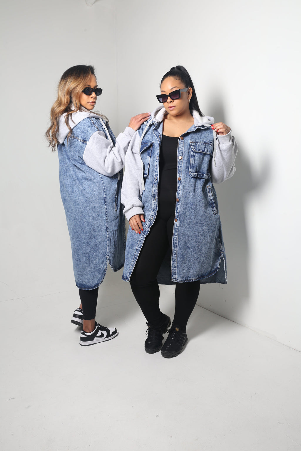 Hooded Denim Jacket | Blue - MishMash Boutique