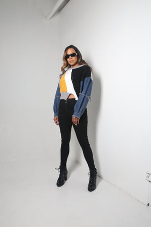 Patchwork Sweater - MishMash Boutique