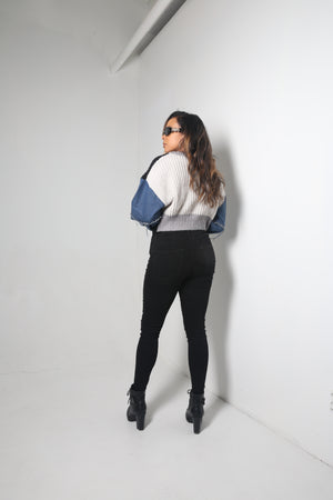 Patchwork Sweater - MishMash Boutique