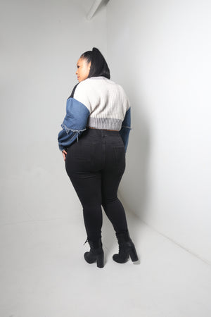 Patchwork Sweater - MishMash Boutique