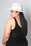 Suede Fedora Hat | Cream - MishMash Boutique