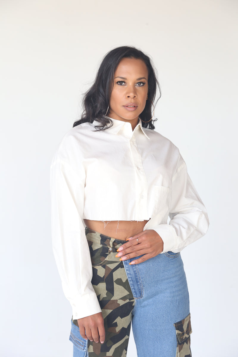 Hemmed Up Top - MishMash Boutique