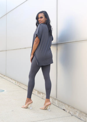 Luxe Legging Set | Grey - MishMash Boutique