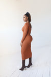 Ribbed Dress | Rust - MishMash Boutique