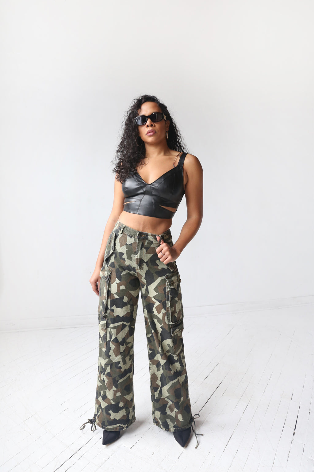 Leatherette Top - MishMash Boutique
