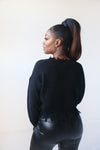 To Shreds Sweater | Black - MishMash Boutique