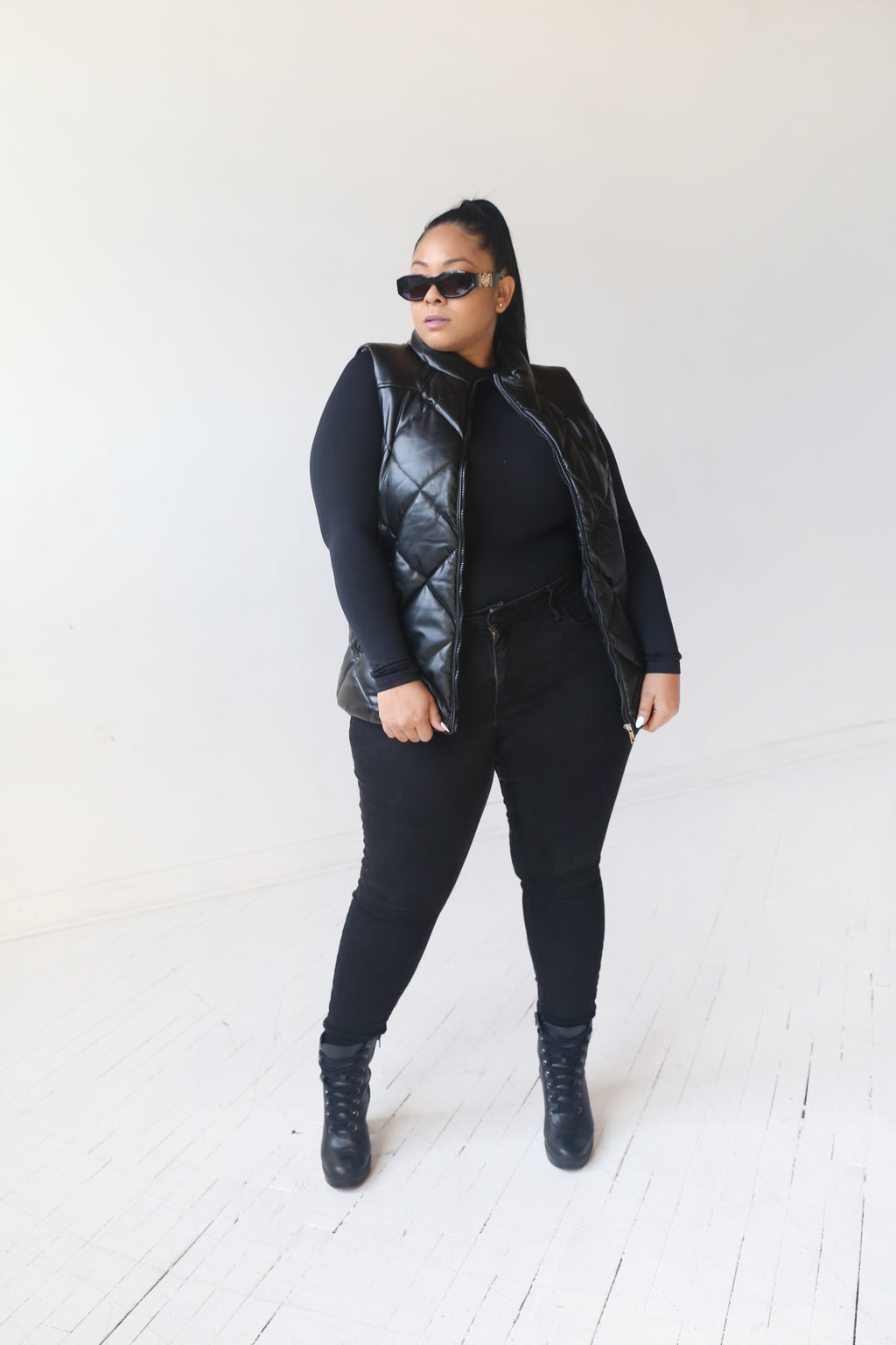 Puffed Vest | Black - MishMash Boutique