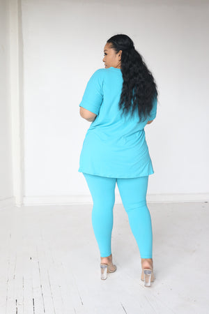 Luxe Legging Set | Teal - MishMash Boutique