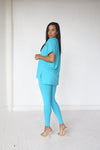 Luxe Legging Set | Teal - MishMash Boutique