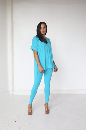 Luxe Legging Set | Teal - MishMash Boutique