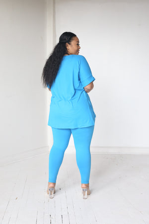 Luxe Legging Set | Blue - MishMash Boutique