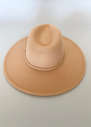 Leo Fedora Hat | Beige - MishMash Boutique