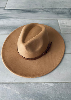 Skye Fedora Hat | Camel - MishMash Boutique