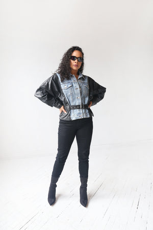 Hybrid Denim Jacket - MishMash Boutique