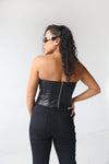 Leather Corset | Black - MishMash Boutique