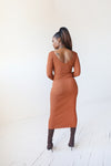 Ribbed Dress | Rust - MishMash Boutique