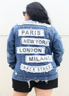 Fashion Tour Denim Jacket | Blue - MishMash Boutique