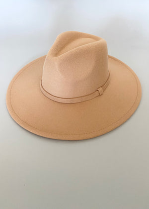 Leo Fedora Hat | Beige - MishMash Boutique