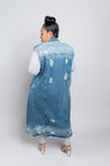 Denim Down Vest - MishMash Boutique