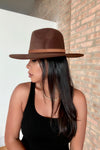 Skye Fedora Hat | Chocolate - MishMash Boutique