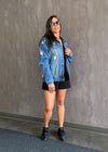 Fashion Tour Denim Jacket | Blue - MishMash Boutique