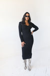 Ribbed Dress | Black - MishMash Boutique