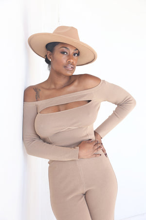 Leo Fedora Hat | Beige - MishMash Boutique