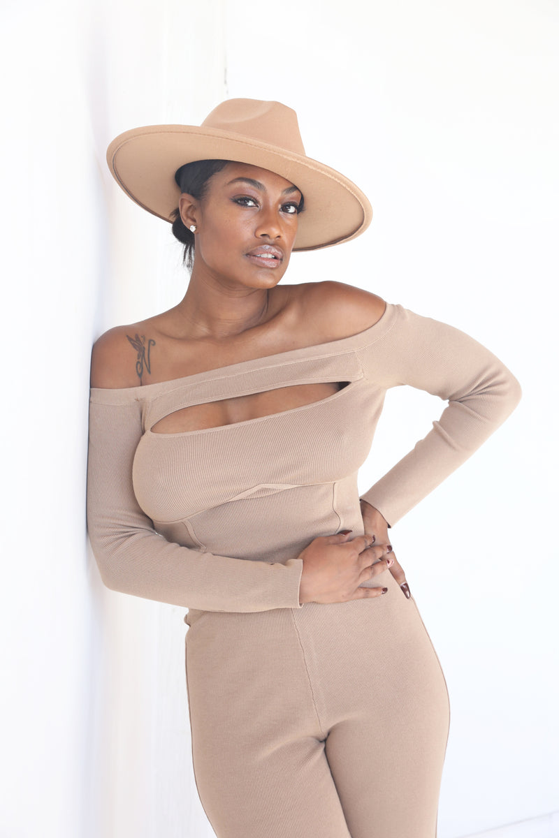 Leo Fedora Hat | Beige - MishMash Boutique