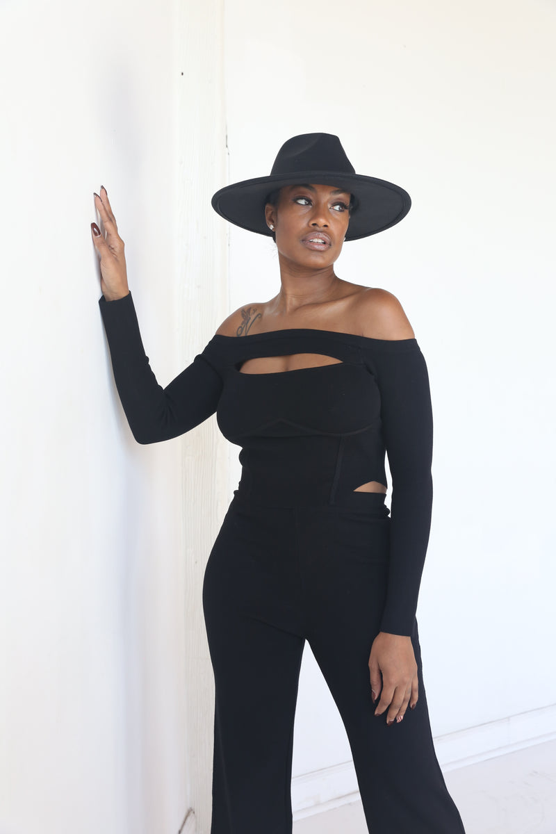 Leo Fedora Hat | Black - MishMash Boutique