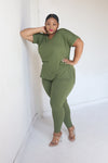 Luxe Legging Set | Olive - MishMash Boutique