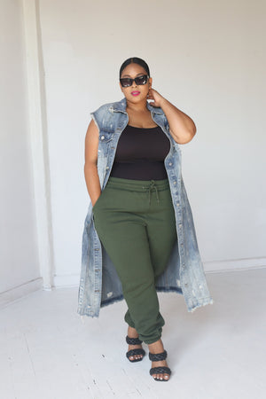 Basic Jogger Pants | Olive - MishMash Boutique