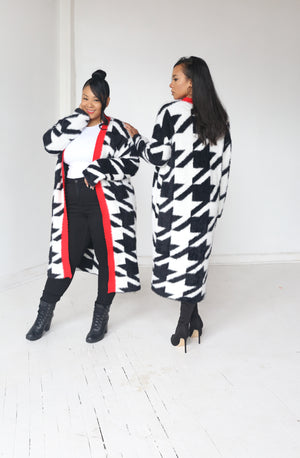 Houndstooth Cardigan - MishMash Boutique